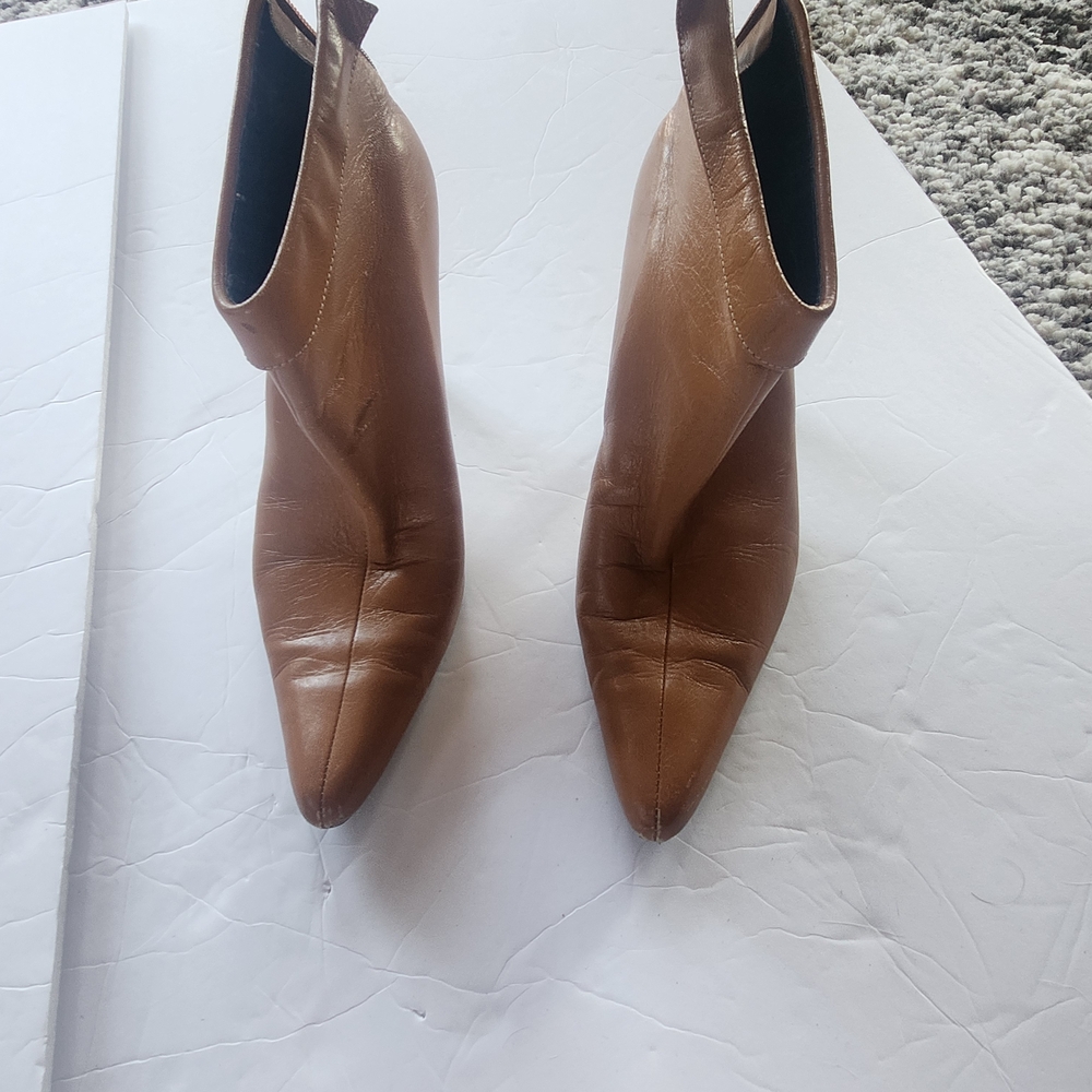 Alfani Brown Heeled Boots with Pointed Toes